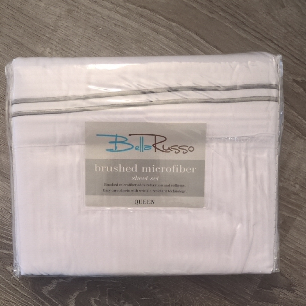 Bella Russo Queen Brushed Microfiber Queen Set